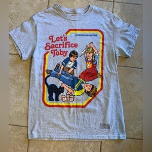 Roots Gray Crewneck Tee with Black Logo Print